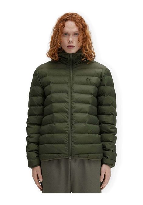 Fred Perry Hooded Insulated Jacket Green Men - FRED PERRY - Sports